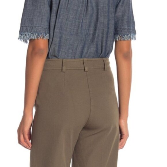 Trina Turk Wide Leg Cropped olive Colored … - Picture 7 of 12